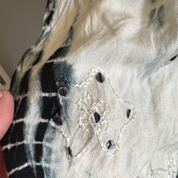 RAGA Black and White Tie-Dye Romper - Picture 7 of 8